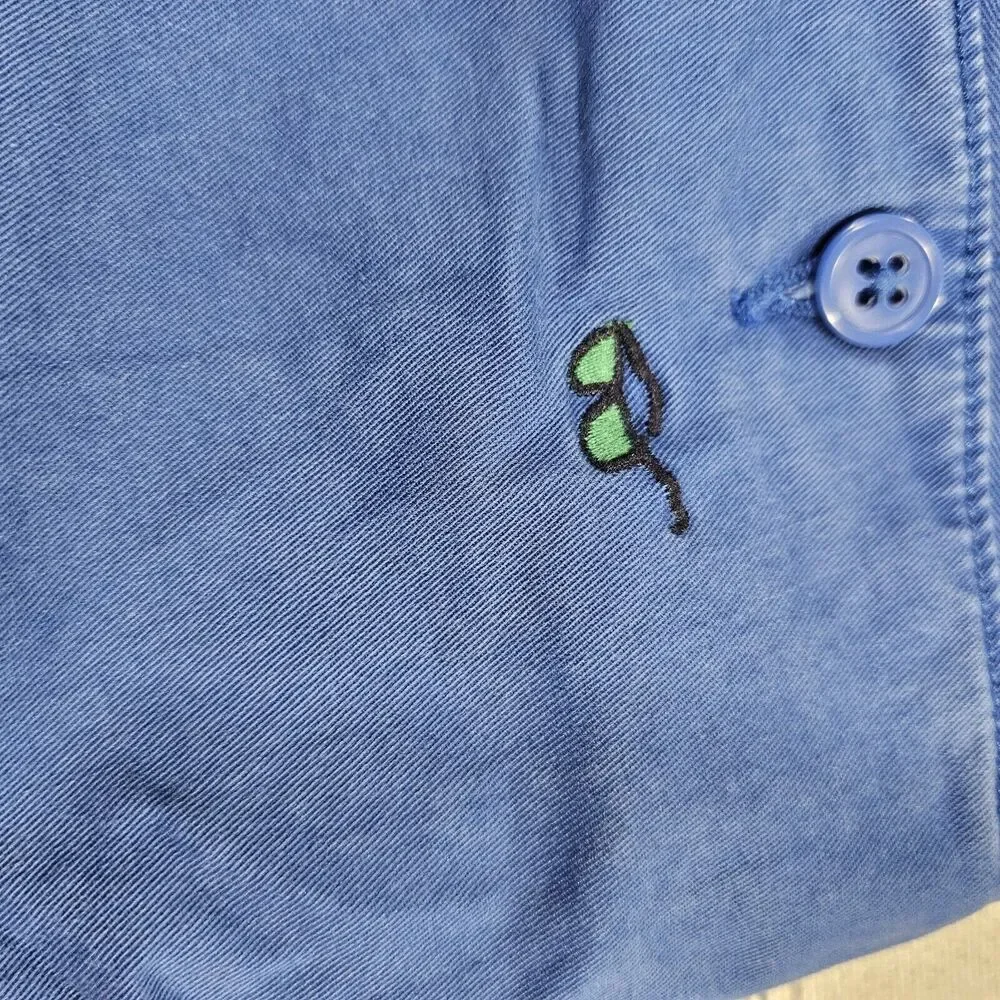 Gap Kids Blue Embroidered Chino Sunglasses Palm Tree Pants BOYS SIZE 14